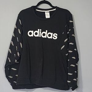 Adidas Black Sweatshirt with White Logo
